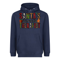 Navy santa's favorite therapist Heavyweight Hoodie - Jasminsmagicworld