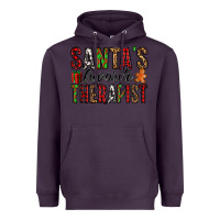 Plum santa's favorite therapist Heavyweight Hoodie - Jasminsmagicworld