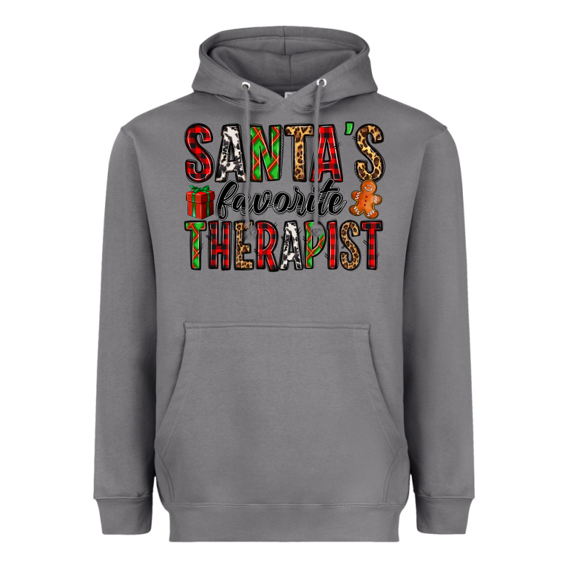 Santa's Favorite Therapist Heavyweight Hoodie by Jasminsmagicworld | Teevron