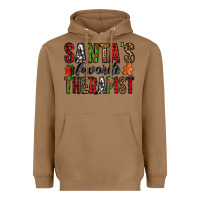 Toasted Coconut santa's favorite therapist Heavyweight Hoodie - Jasminsmagicworld