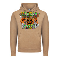 Vintage Coffee Spooky Vibes Vintage Hoodie - CowhideDigitalArt