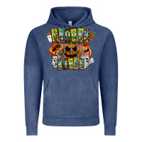 Vintage Denim Spooky Vibes Vintage Hoodie - CowhideDigitalArt