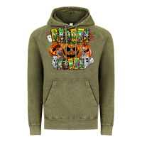 Vintage Olive Spooky Vibes Vintage Hoodie - CowhideDigitalArt
