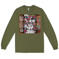 Army Green happy easter Long Sleeve Tee - CowhideDigitalArt