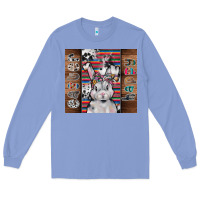 Colony Blue happy easter Long Sleeve Tee - CowhideDigitalArt