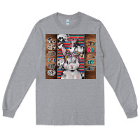 Heather Grey happy easter Long Sleeve Tee - CowhideDigitalArt