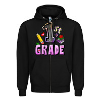 Black First Grade Zipper Hoodie - RanaPortraitStore
