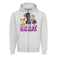 Dove Grey First Grade Zipper Hoodie - RanaPortraitStore