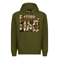 Army Green no background american football dad Premium Hoodie - Jasminsmagicworld