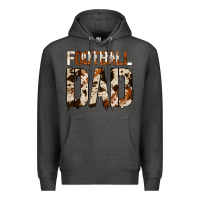 Charcoal Heather no background american football dad Premium Hoodie - Jasminsmagicworld