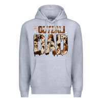 Heather Grey no background american football dad Premium Hoodie - Jasminsmagicworld