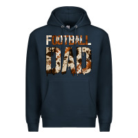Navy no background american football dad Premium Hoodie - Jasminsmagicworld