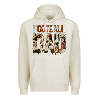 Oatmeal Heather no background american football dad Premium Hoodie - Jasminsmagicworld