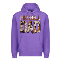 Purple no background american football dad Premium Hoodie - Jasminsmagicworld