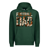 Sports Green no background american football dad Premium Hoodie - Jasminsmagicworld