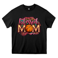 Black blessed basketball mom lightbulb letters Heavy Core Tee - OliviaCreatesArt