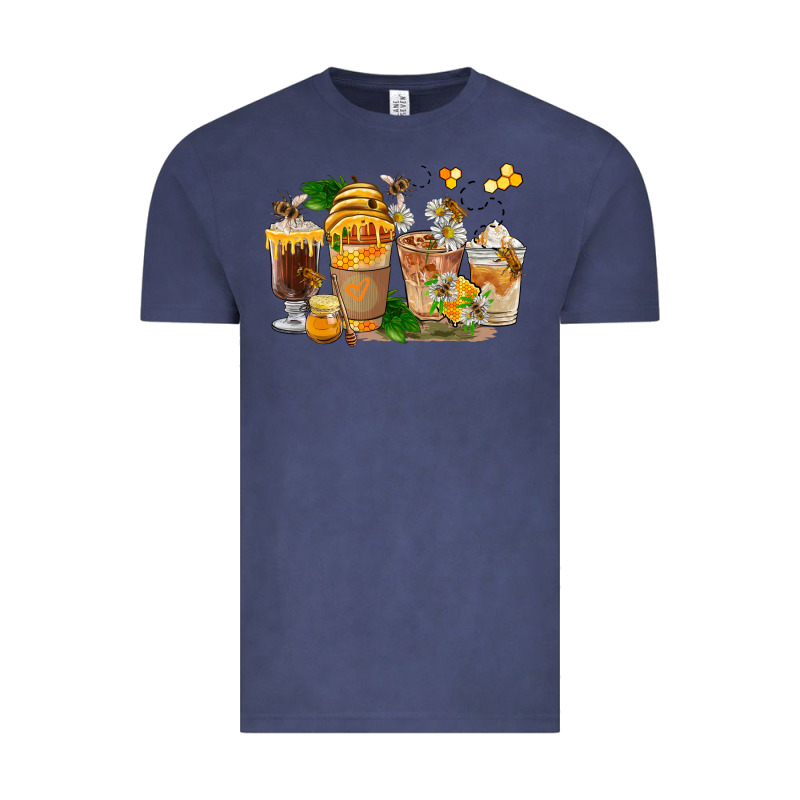 Honey Bee Coffee Cups Vintage Tee by FaDigitalArtStudio | Teevron