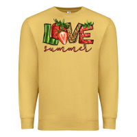 Antique Gold love summer strawberry Premium Sweatshirt - Jasminsmagicworld