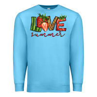 Ocean Blue love summer strawberry Premium Sweatshirt - Jasminsmagicworld