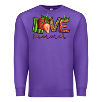 Purple love summer strawberry Premium Sweatshirt - Jasminsmagicworld