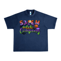 Navy salem witch company Urban Heavy Tee - BundleAndBundleShop