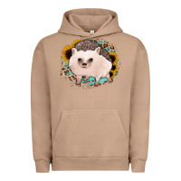 Pigment Burro hedgehog with sunflowers and leopard Urban Hoodie - Jasminsmagicworld