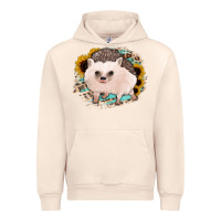 Sandshell hedgehog with sunflowers and leopard Urban Hoodie - Jasminsmagicworld