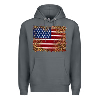 Rock american flag and leopard Premium Hoodie - Artiststas