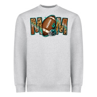 Heather Grey American football mom Heavyweight Sweatshirt - Jasminsmagicworld