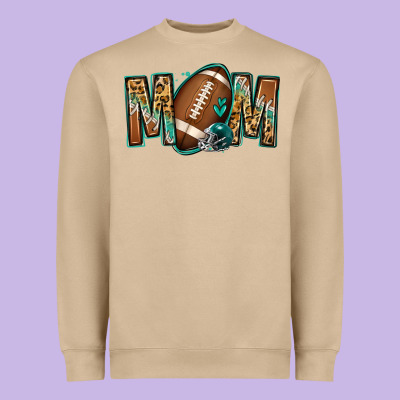 American Football Mom Heavyweight Sweatshirt Designed By Jasminsmagicworld