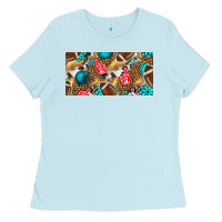 Baby Blue american  football with turquoise license plate Ladies Tee - BundleAndBundleShop