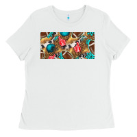 White american  football with turquoise license plate Ladies Tee - BundleAndBundleShop