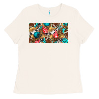 Bone american  football with turquoise license plate Ladies Tee - BundleAndBundleShop