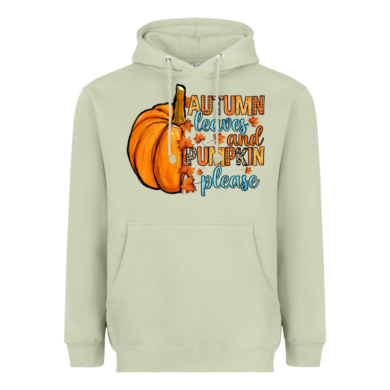 Autumn Leaves And Pumpkin Please Heavyweight Hoodie by RanaPortraitStore | Teevron