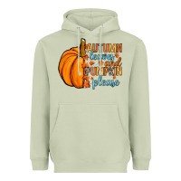 Matcha Autumn leaves and pumpkin please Heavyweight Hoodie - RanaPortraitStore