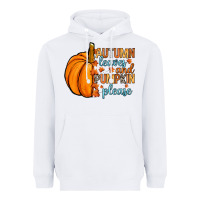 White Autumn leaves and pumpkin please Heavyweight Hoodie - RanaPortraitStore