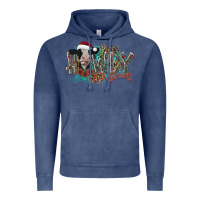 Vintage Denim howdy christmas Vintage Hoodie - CowhideDigitalArt