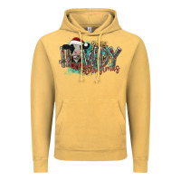 Vintage Mustard howdy christmas Vintage Hoodie - CowhideDigitalArt