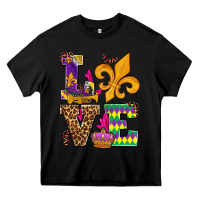 Black mardi gras love olivia Heavy Core Tee - OliviaCreatesArt