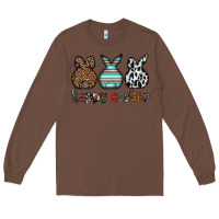 Chestnut Happy Easter Long Sleeve Tee - CowhideDigitalArt
