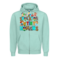 Seafoam Educator of tiny humans Zipper Hoodie - RanaPortraitStore