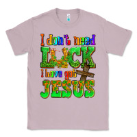 Lilac St. Patrick's I dont need luck i have got Jesus Classic Tee - OliviaCreatesArt
