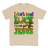 Mushroom St. Patrick's I dont need luck i have got Jesus Classic Tee - OliviaCreatesArt
