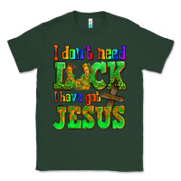 Sports Green St. Patrick's I dont need luck i have got Jesus Classic Tee - OliviaCreatesArt