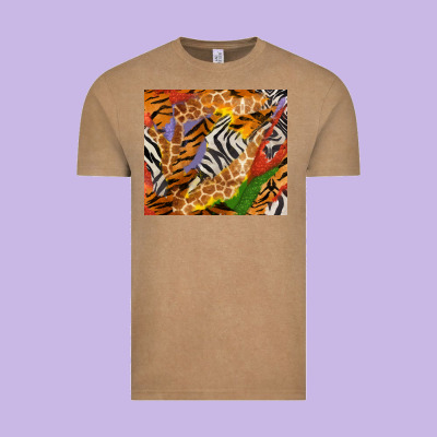 Safari Patterns Tumbler Vintage Tee Designed By Bundleandbundleshop