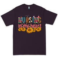 Plum Nursing In My Heart Premium Tee - FaDigitalArtStudio