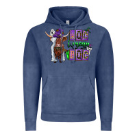 Vintage Denim Moo I Mean Boo Vintage Hoodie - CowhideDigitalArt