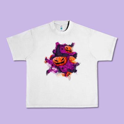 Halloween Pumpkin Patch  3 Urban Heavy Tee Designed By Bundleandbundleshop