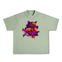 Oil Green halloween pumpkin patch  3 Urban Heavy Tee - BundleAndBundleShop
