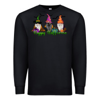 Black Happy Halloween Gnome Pumpkin Premium Sweatshirt - RanaPortraitStore